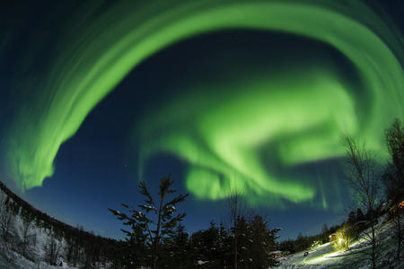 Ylläs Äkäslompolo Nordlichter (c) Klaus-Peter Kappest