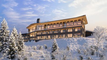 Das neue Hotel Iso-Syöte, viel Glas, magischer Weitblick, ein Designhotel zum Verlieben